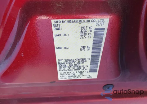 2018 Nissan Altima 2.5 S из США, поврежденный, VIN 1N4AL3AP0JC108276